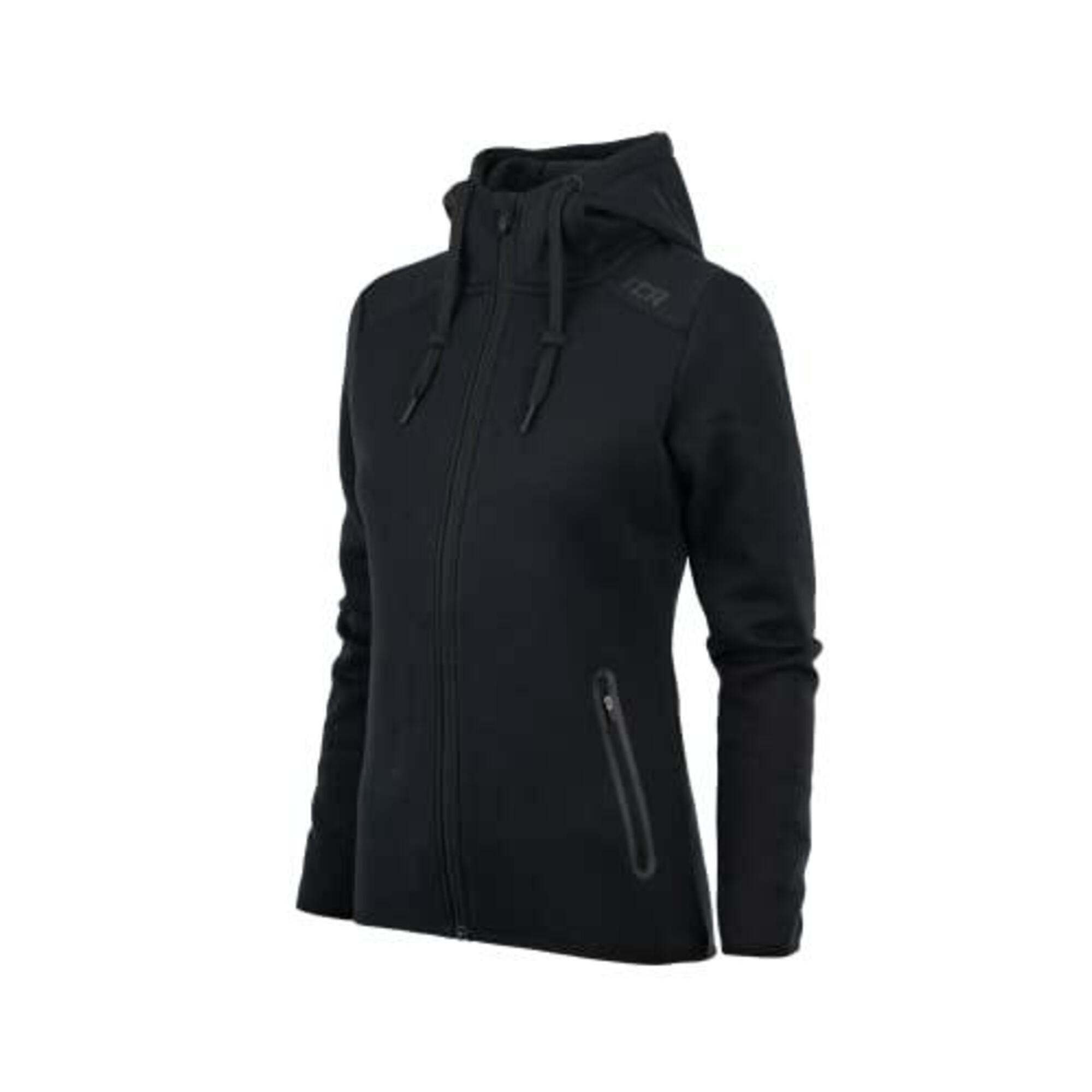 TCA Women's Revolution Tech Hoodie with Zip Pockets - Black Marl