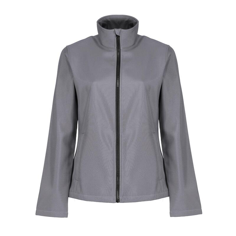 "Ablaze" Softshelljacke Zum Bedrucken für Damen Steingrau/Schwarz