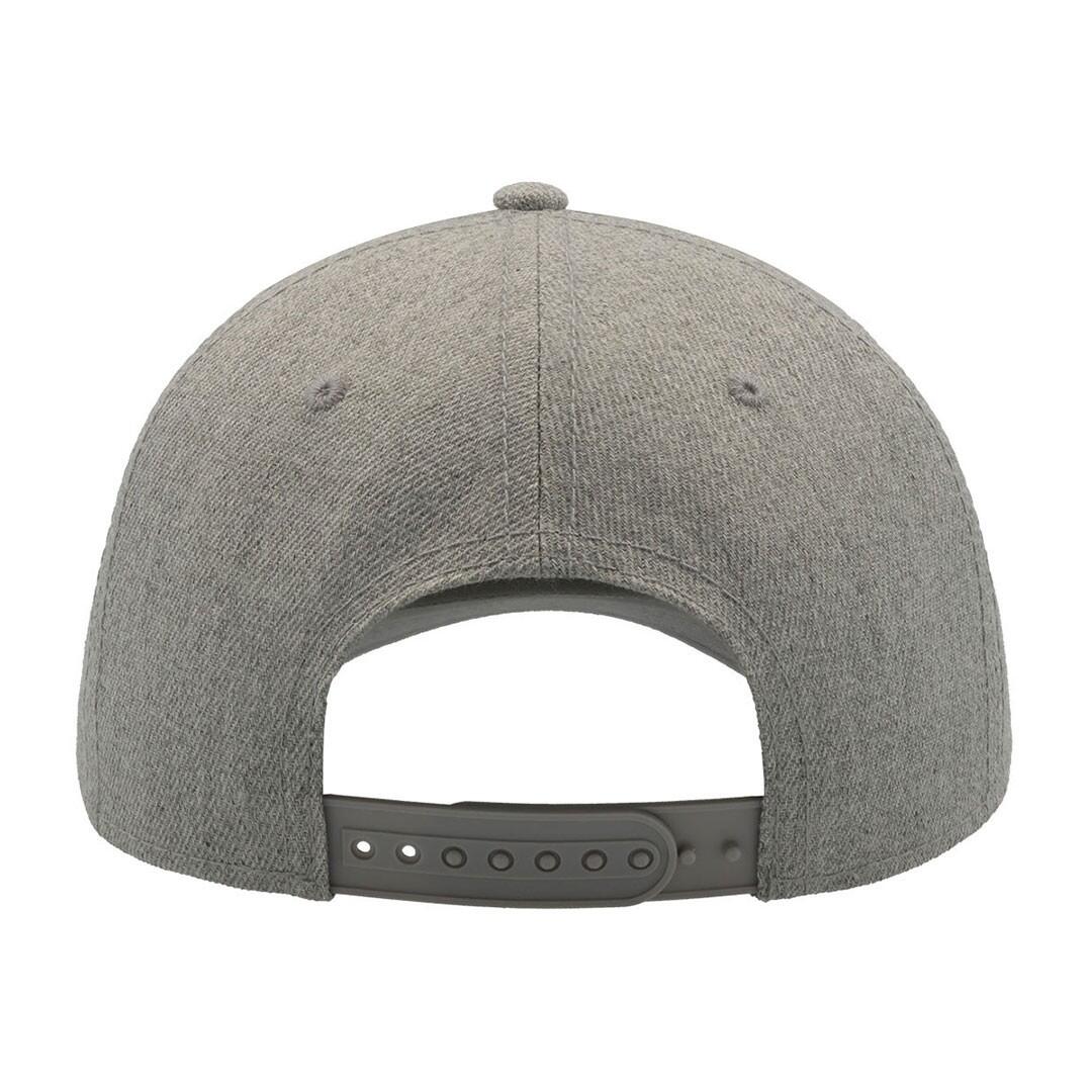 Beat Structured 6 Panel Cap (Grey Melange) 2/4