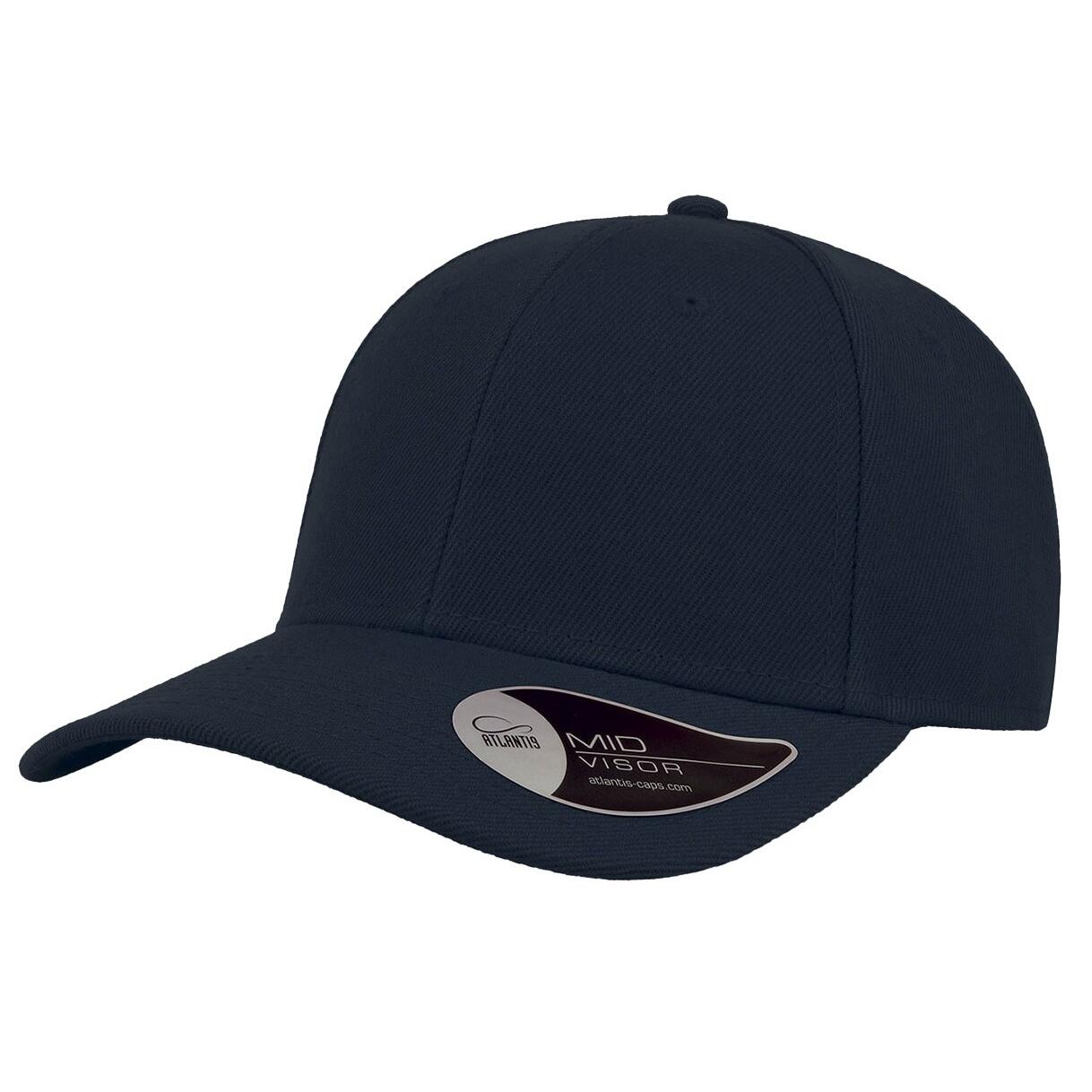 Beat Structured 6 Panel Cap (Navy) 1/3