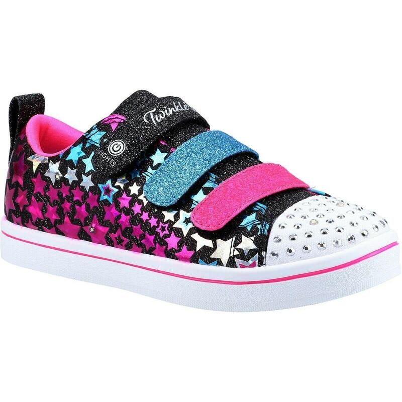 Baskets pour filles Twinkle Toes Star (Noir/Rose/Bleu)