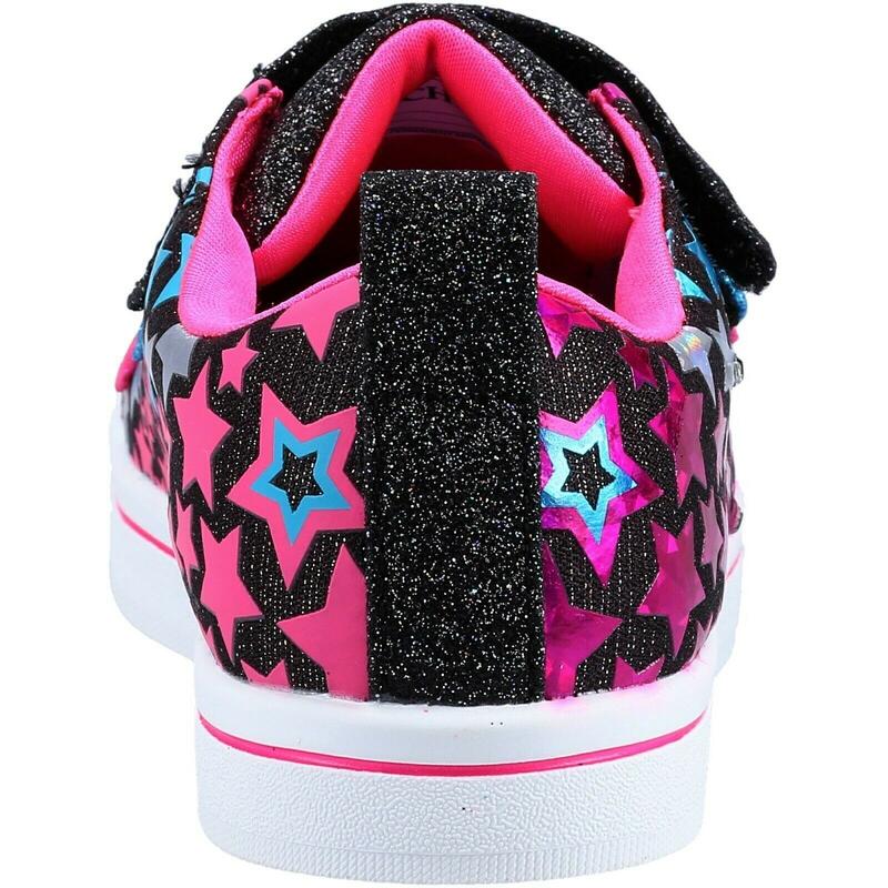 Baskets pour filles Twinkle Toes Star (Noir/Rose/Bleu)