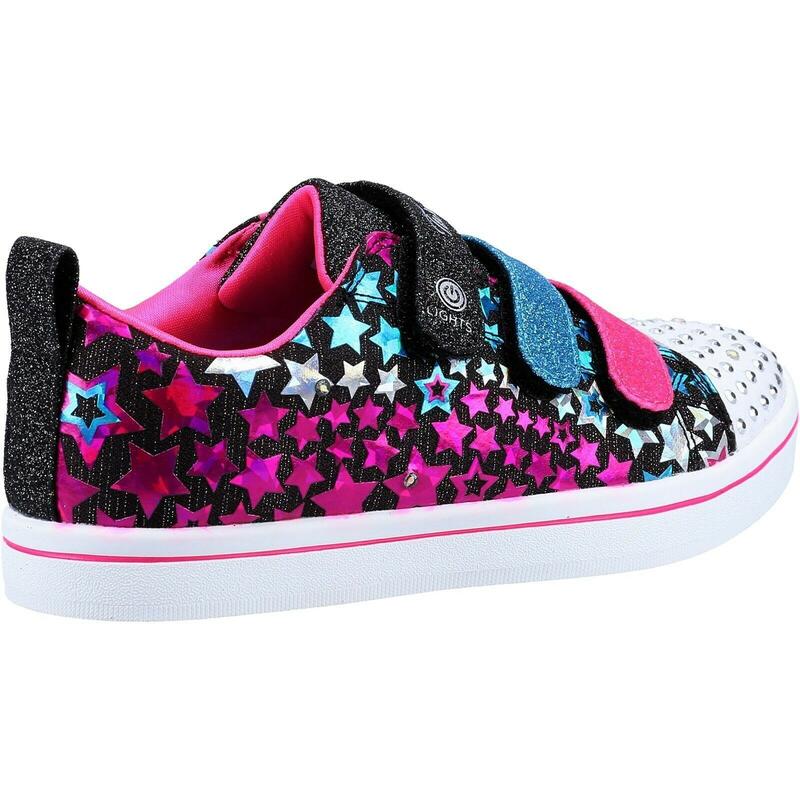 Baskets pour filles Twinkle Toes Star (Noir/Rose/Bleu)