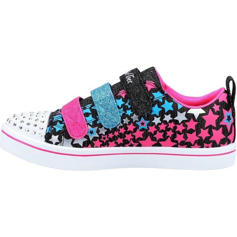 Baskets pour filles Twinkle Toes Star (Noir/Rose/Bleu)