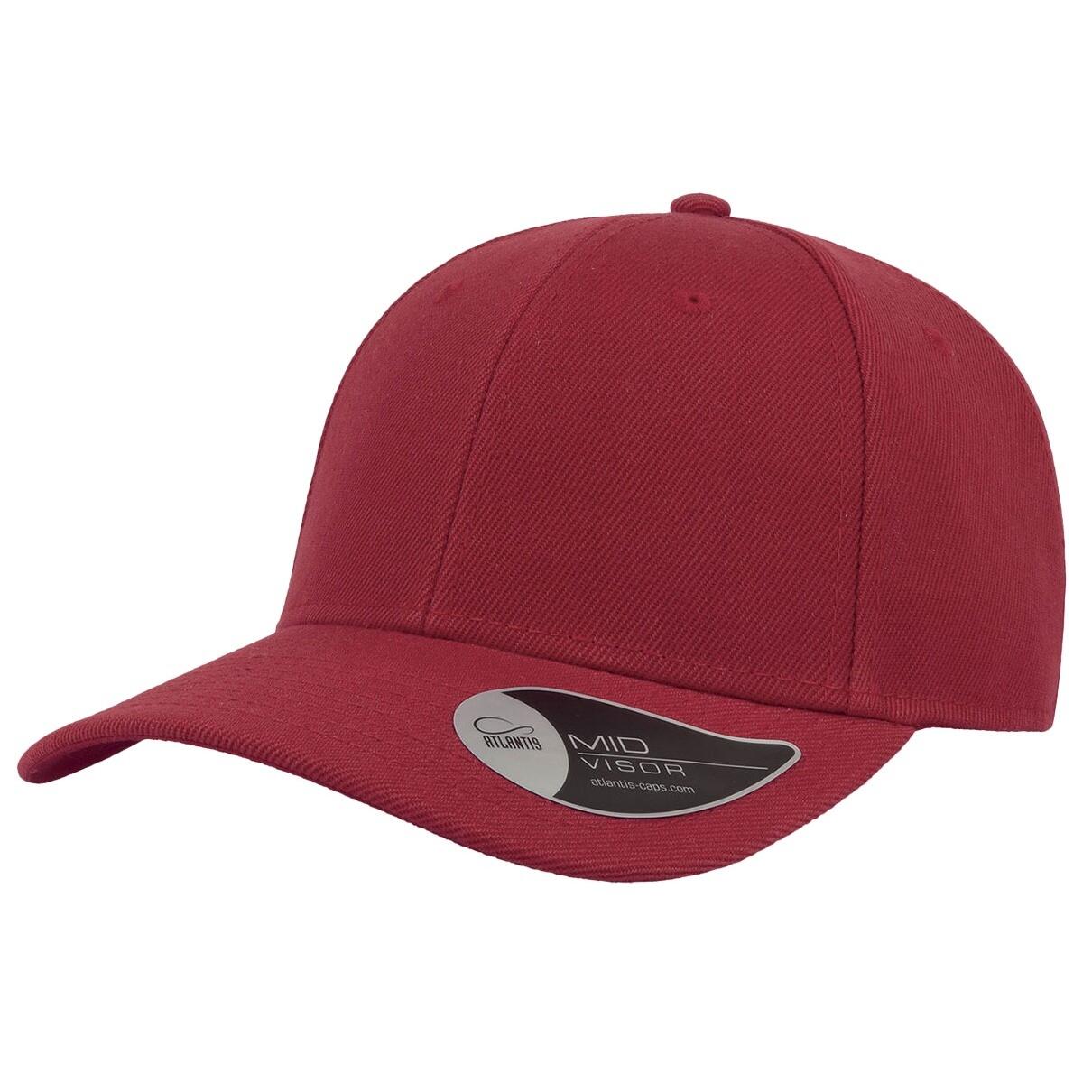 Beat Structured 6 Panel Cap (Red) 1/3