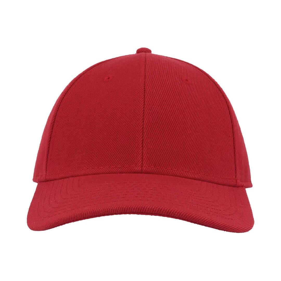 Beat Structured 6 Panel Cap (Red) 3/3