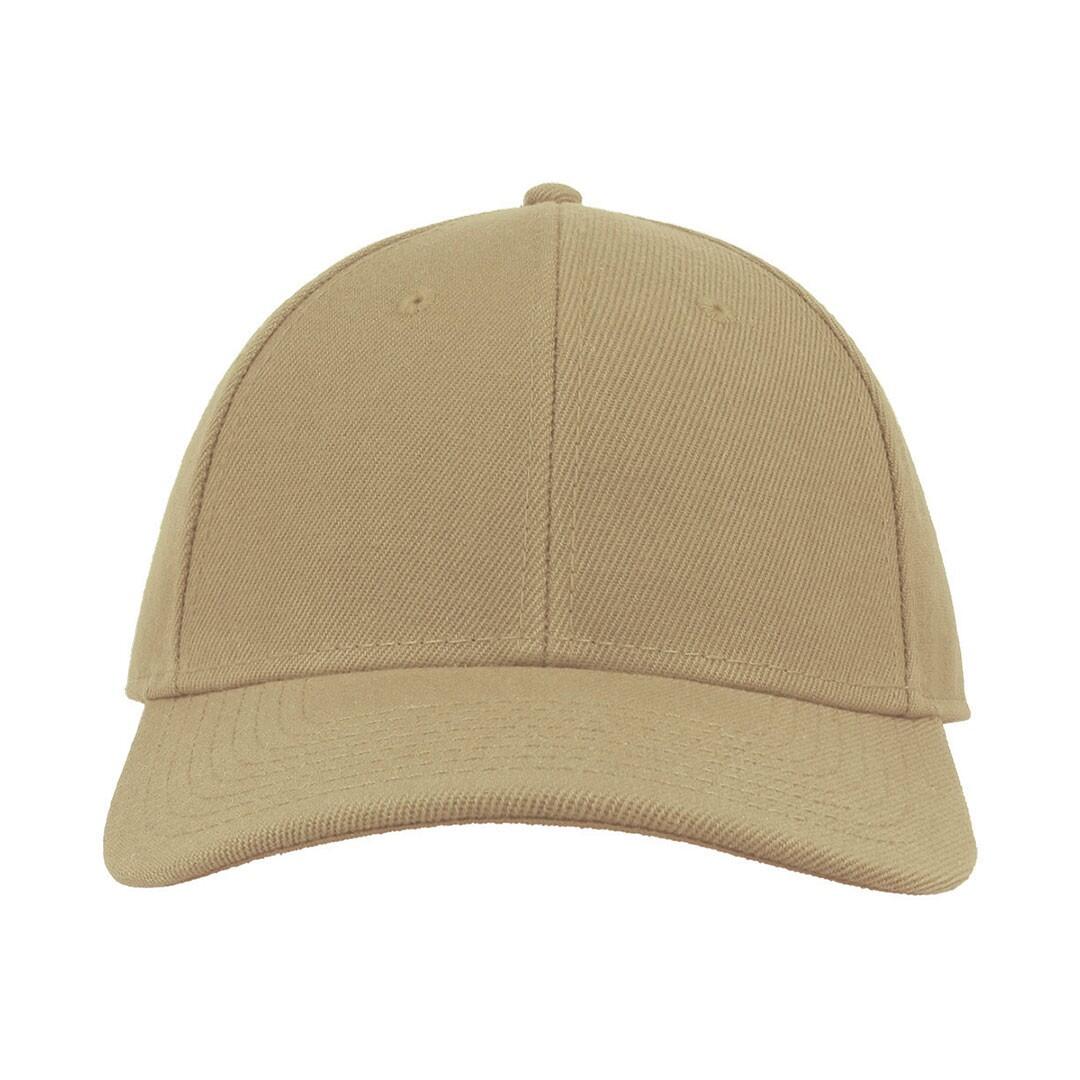 Beat Structured 6 Panel Cap (Khaki) 3/3