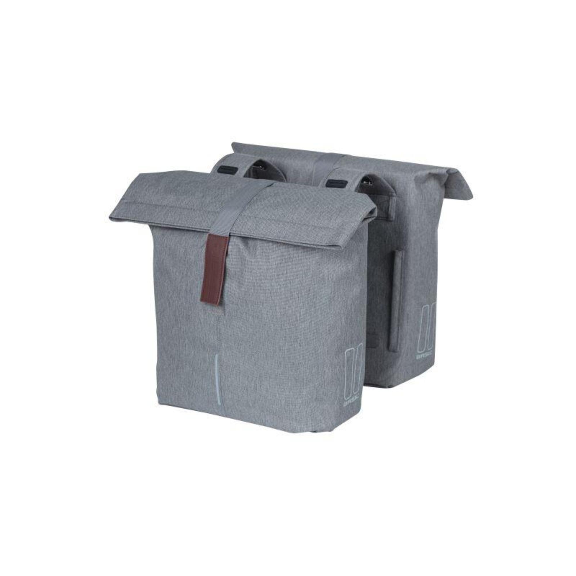 Bolsa de guardado ciclismo de ruta adulto doble Basil City, gris