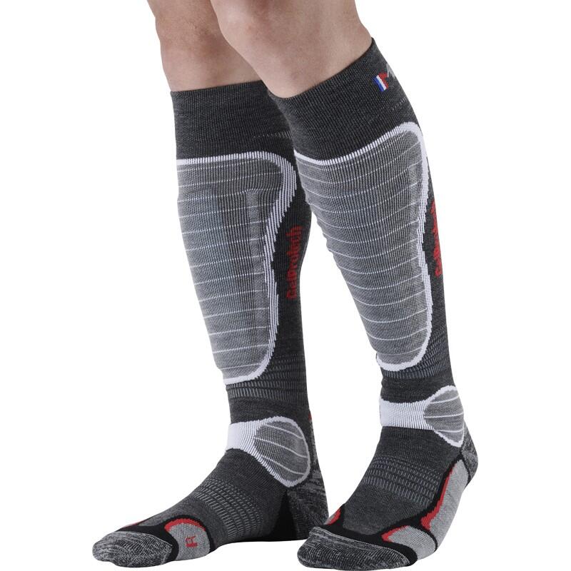 GelProtech chaussettes de ski en laine incl. Insert en gel