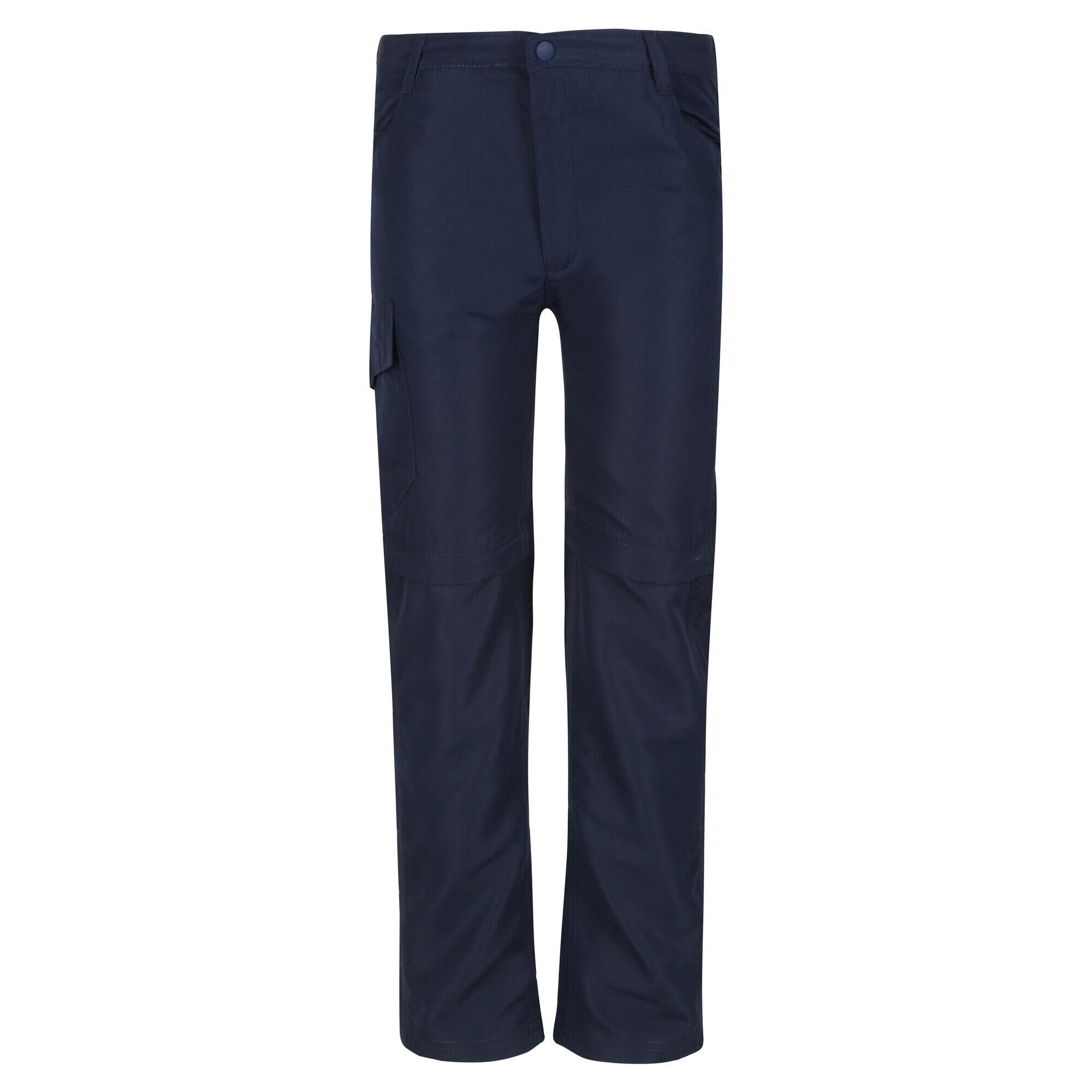 REGATTA Sorcer II Kids Walking Zip-Off Trousers - Navy