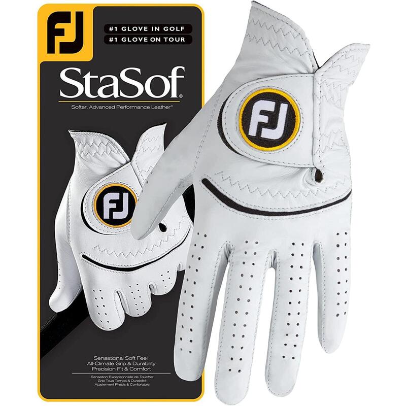 STASOF MEN'S GOLF GLOVE (LEFT-HANED) - WHITE