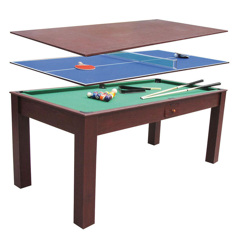 Mesa multijuego 3 en 1 (Mesa de comedor, billar y ping-pong) - Devessport