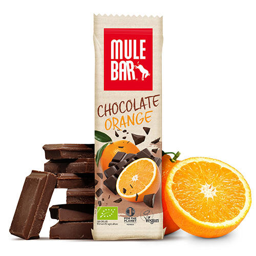 Barre énergétique aux céréales - bio et vegan - 40g - Chocolat/Orange