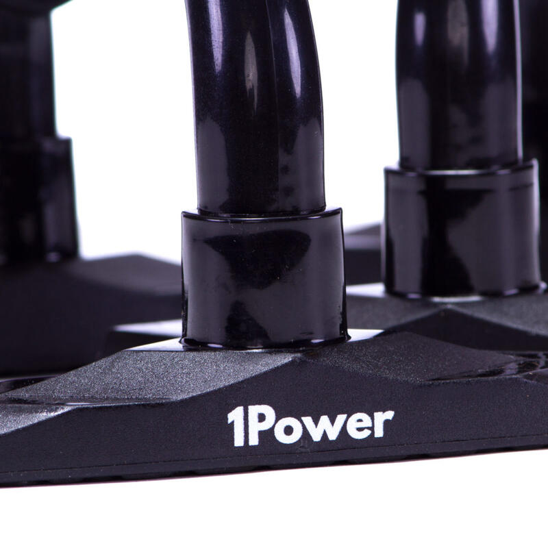 Soporte para flexiones 1Power Negro Antideslizante Acolchado Agarre ergonómico