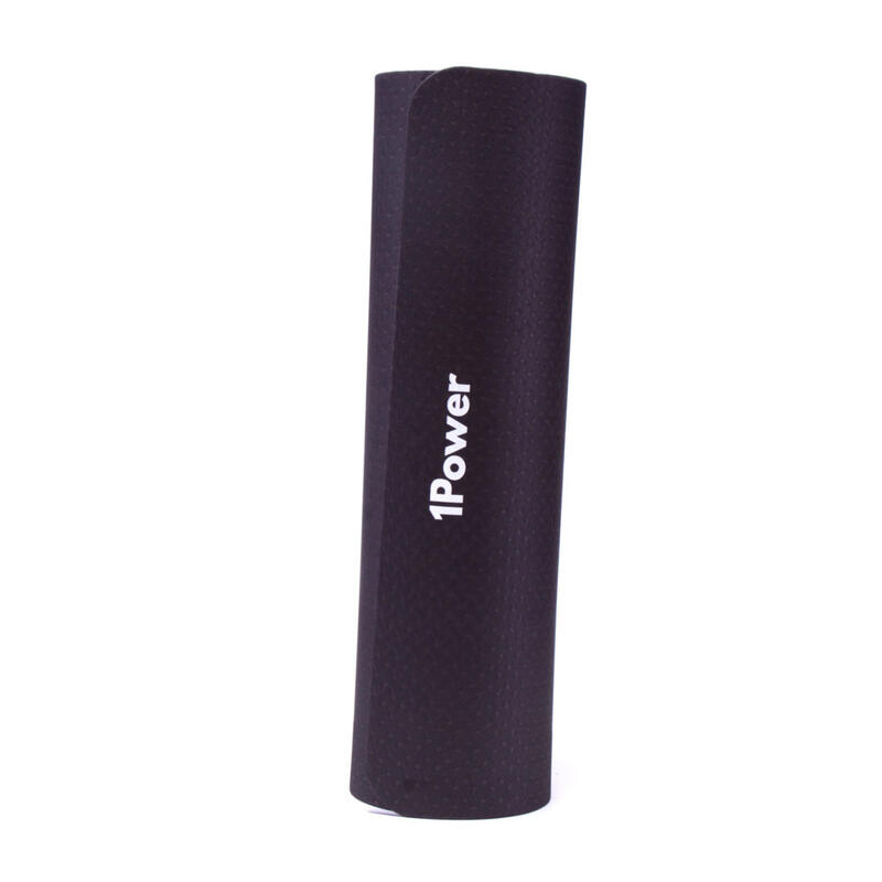 Esterilla para pilates 1Power antideslizante negro|Extra cómoda 0,8cm grosor