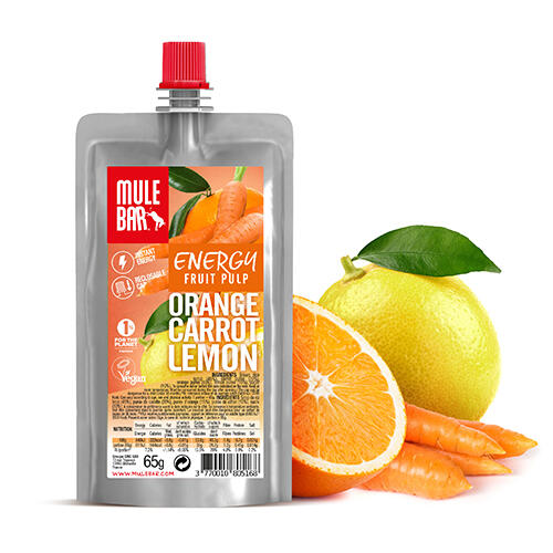 Compote énergétique - vegan - 65g - Orange - Carotte - Citron
