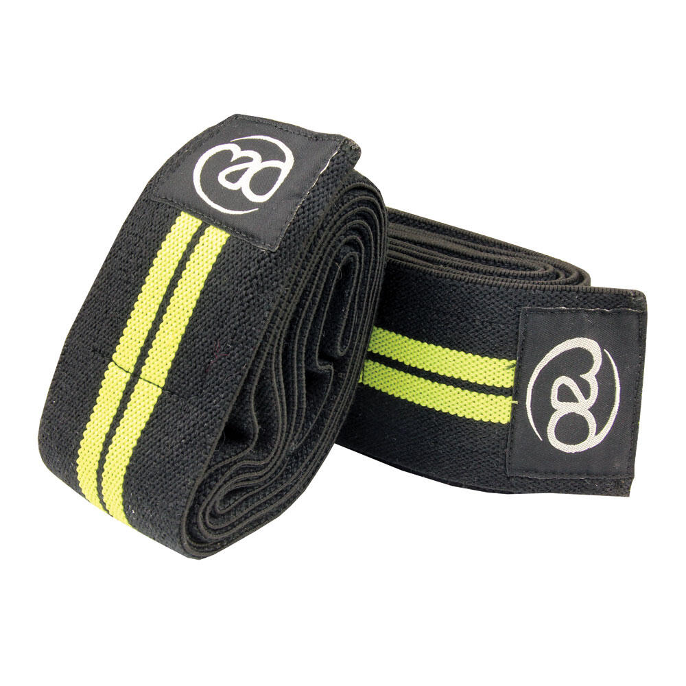 Unisex Adult Knee Wrap (Black/Yellow) 1/3