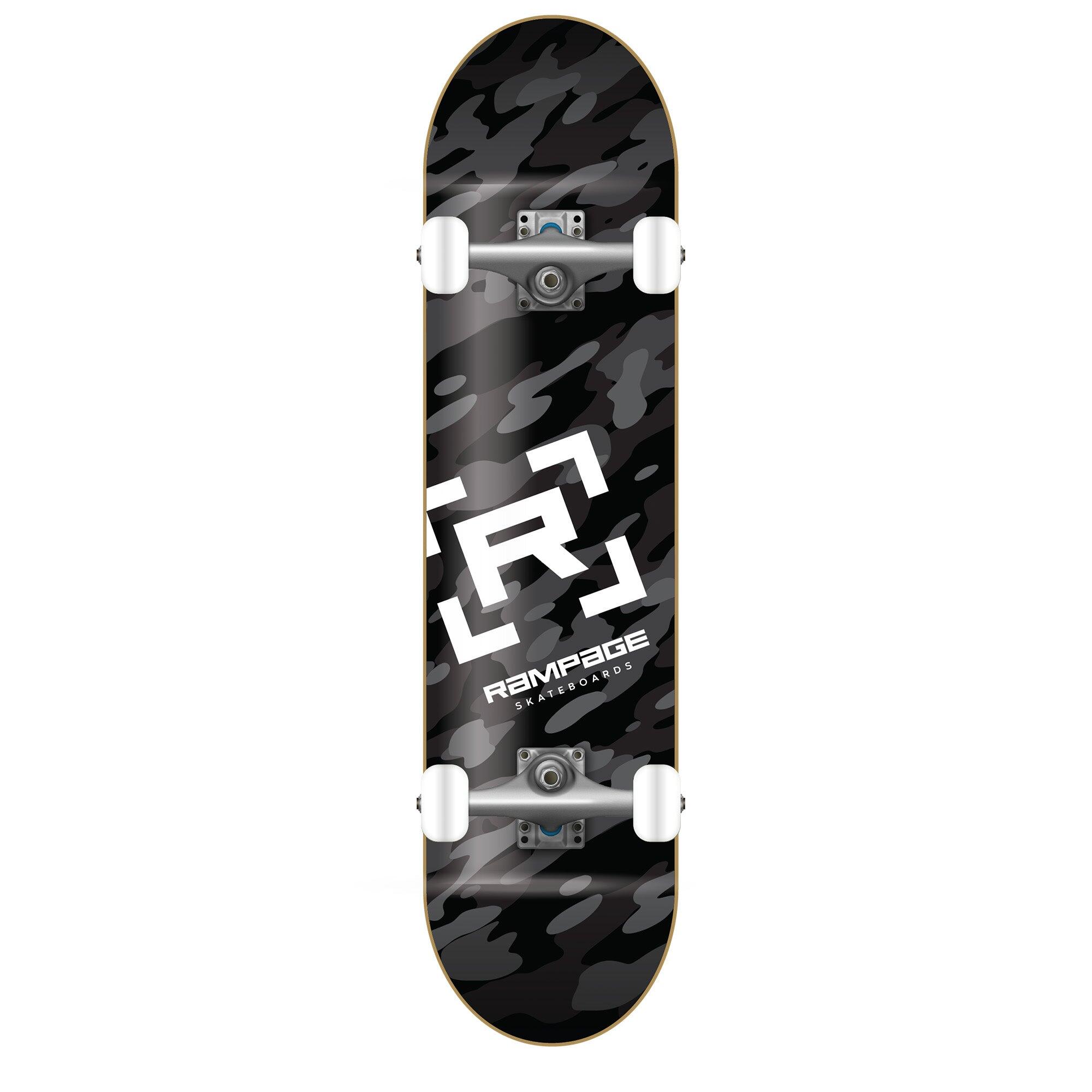 Rampage Black Camo Skateboard 1/4