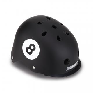 Trottinette  KinderCasque  Elite Lights  XS-S  noir 8 ball