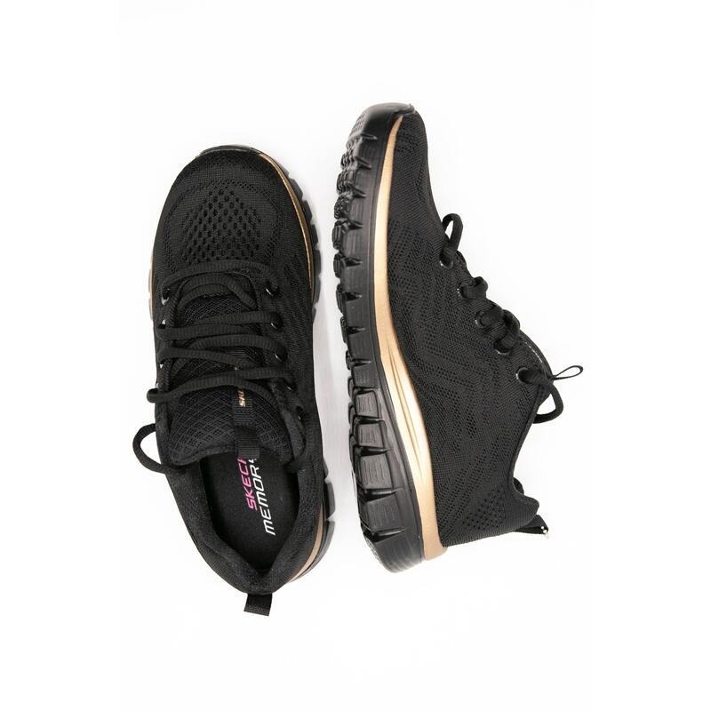 Baskets Skechers Get Connected, Noir, Femmes