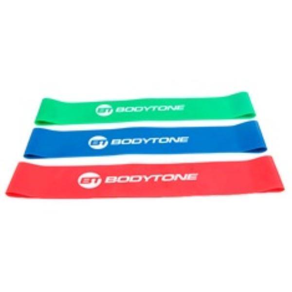 Set professionele mini-elastieken met 3 intensiteiten Bodytone