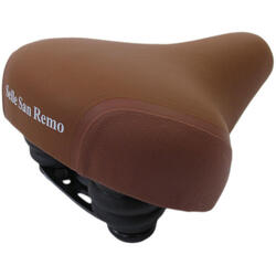 Selle de vélo Citybike avec protection d'angle - marron rétro