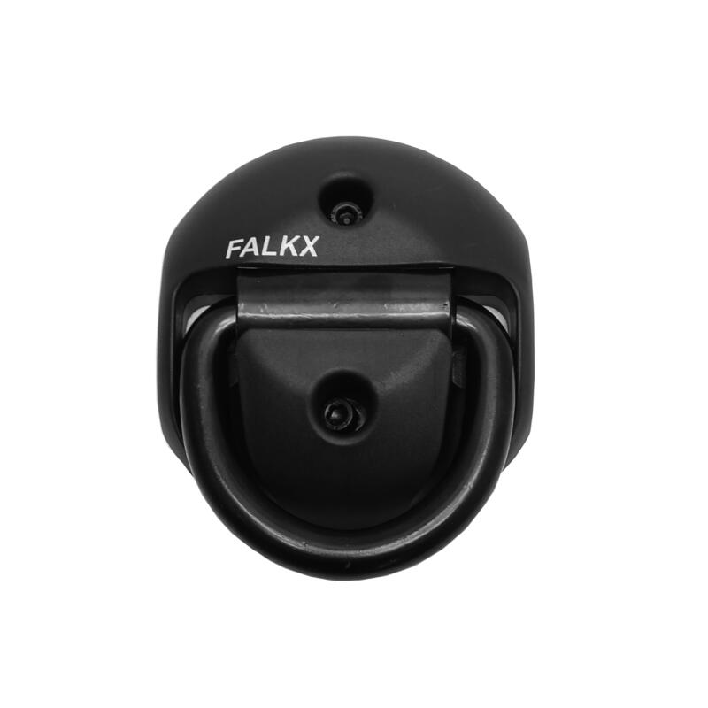 Falkx FALKX Muur/vloer met 14mm gehard stalen oog, incl. bevestigingsbouten