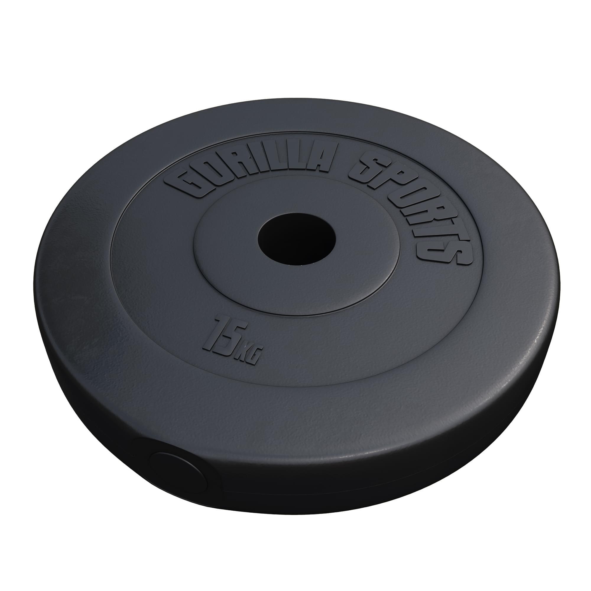 GORILLA SPORTS Hantelscheibe Olympia 50/51mm Kunststoff 1,25KG - 15KG