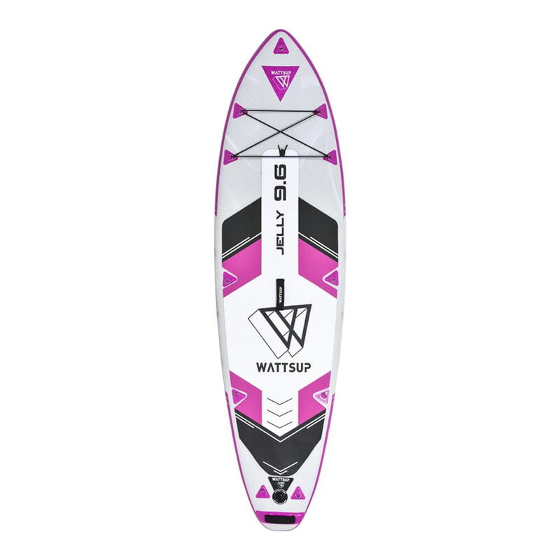 Wattsup JELLY 9'6" SUP Board Stand Up Paddle aufblasbar Surfboard Paddel Rosa