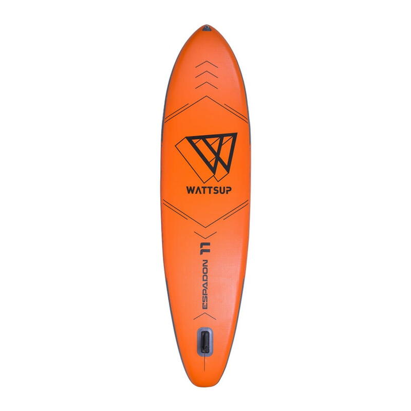 WattSup ESPADON SUP Board Stand Up Paddle aufblasbar KAJAK SITZ 2in1 Paddel 11'0