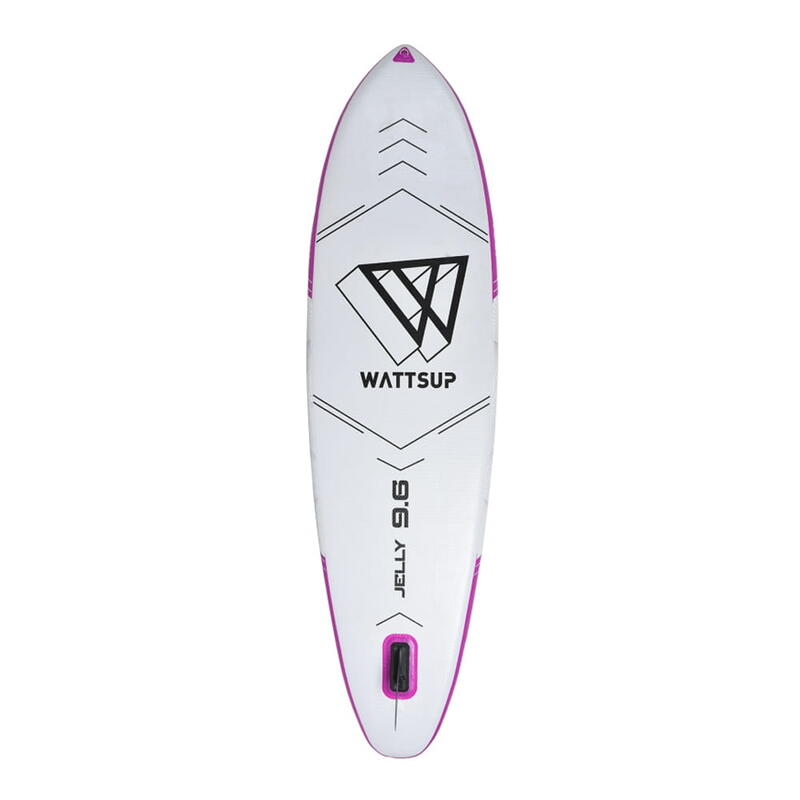 Wattsup JELLY 9'6" SUP Board Stand Up Paddle Opblaasbare Surfplank Paddle Roze