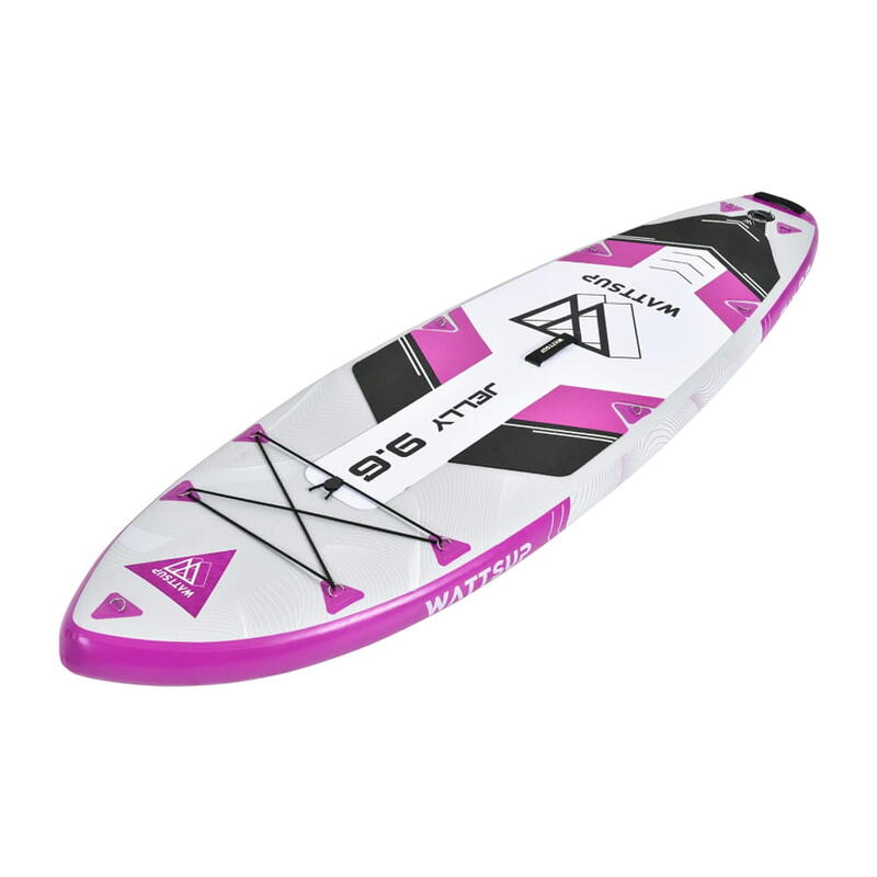 Wattsup JELLY 9'6" SUP Board Stand Up Paddle aufblasbar Surfboard Paddel Rosa