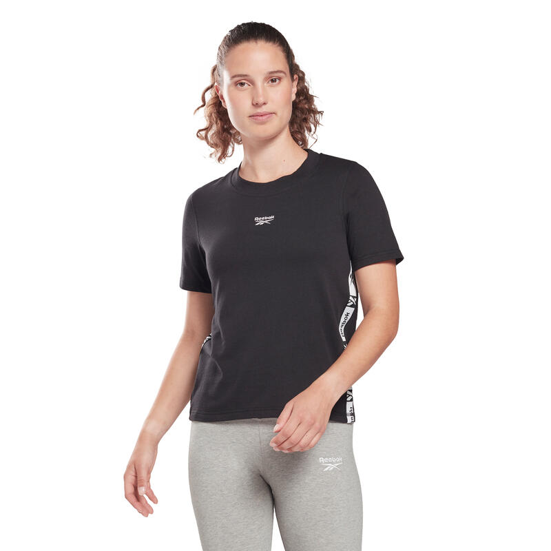 Camiseta de Manga Corta Mujer Reebok Tape Pack Negro