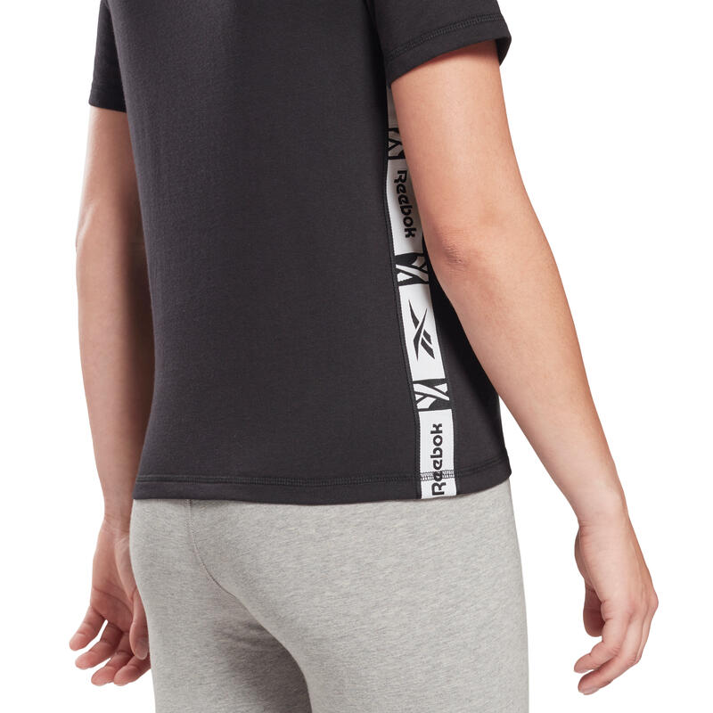 Camiseta de Manga Corta Mujer Reebok Tape Pack Negro