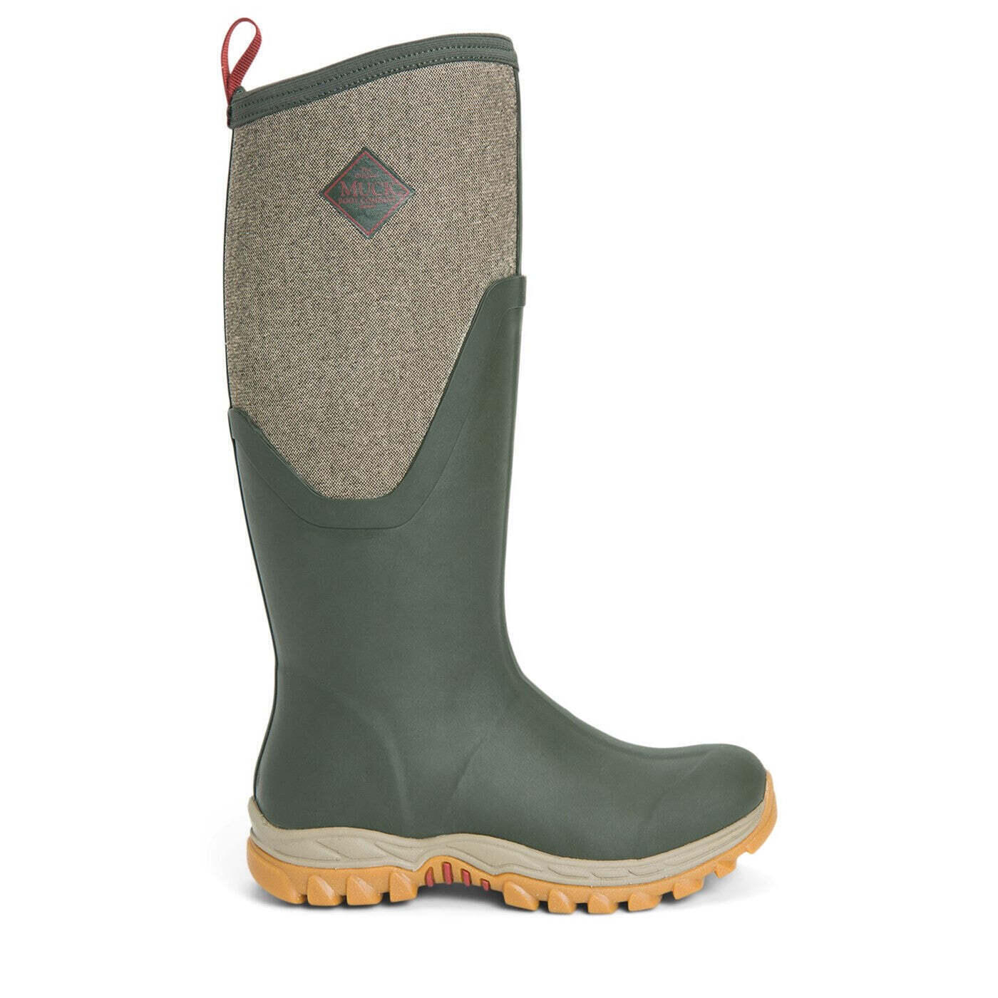 Womens/Ladies Arctic Sport Tall Pill On Wellie Boots (Olive) 4/4