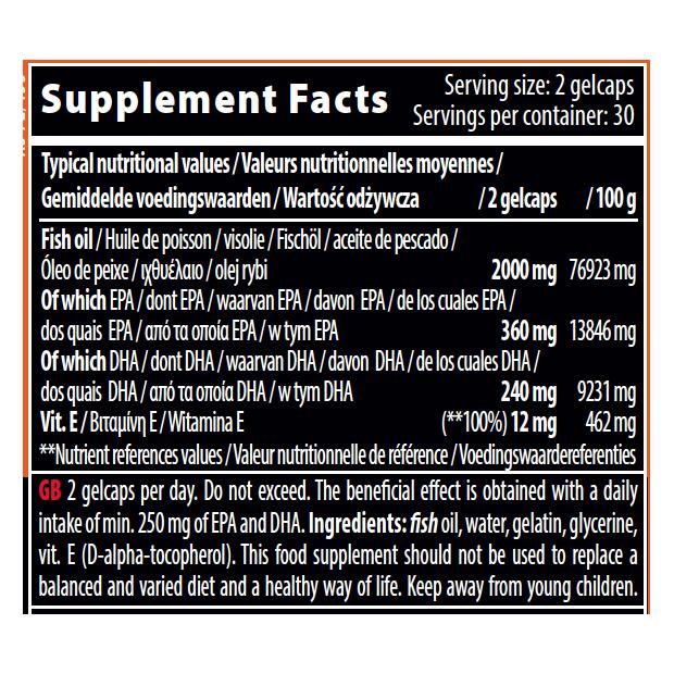 Omega 3 (1000 mg) - 60 gélules