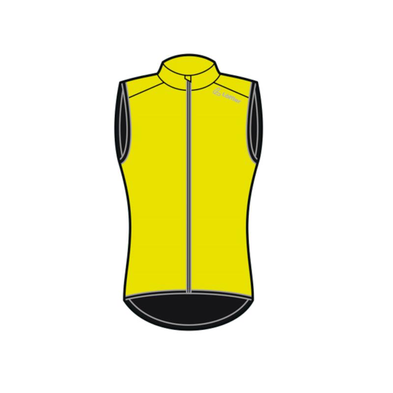 Fahrradweste ohne Ärmel M Bike Vest Windshell - Neongelb