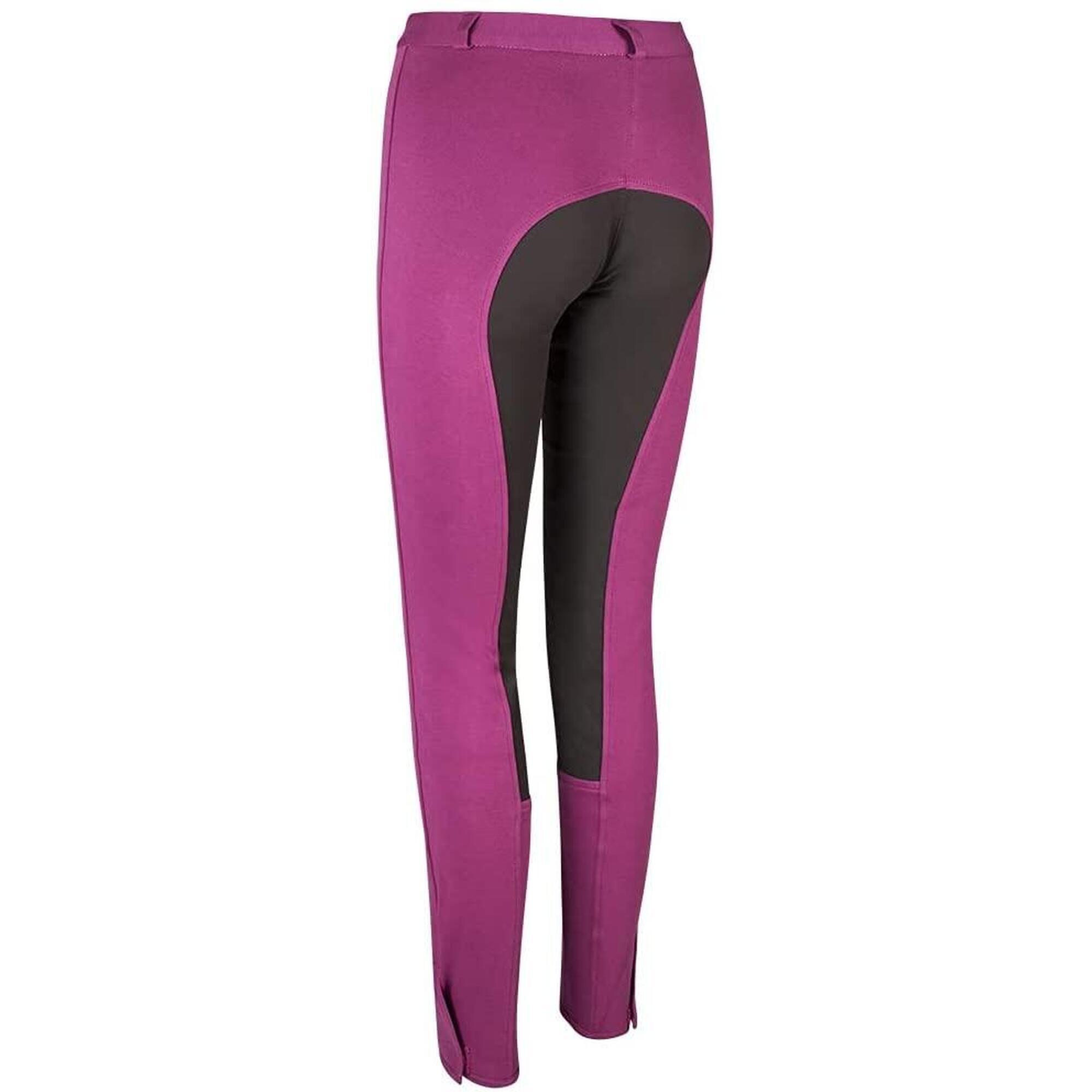 Pantalon d’équitation avec fond intégral Rose/Marron Femme - PFIFF