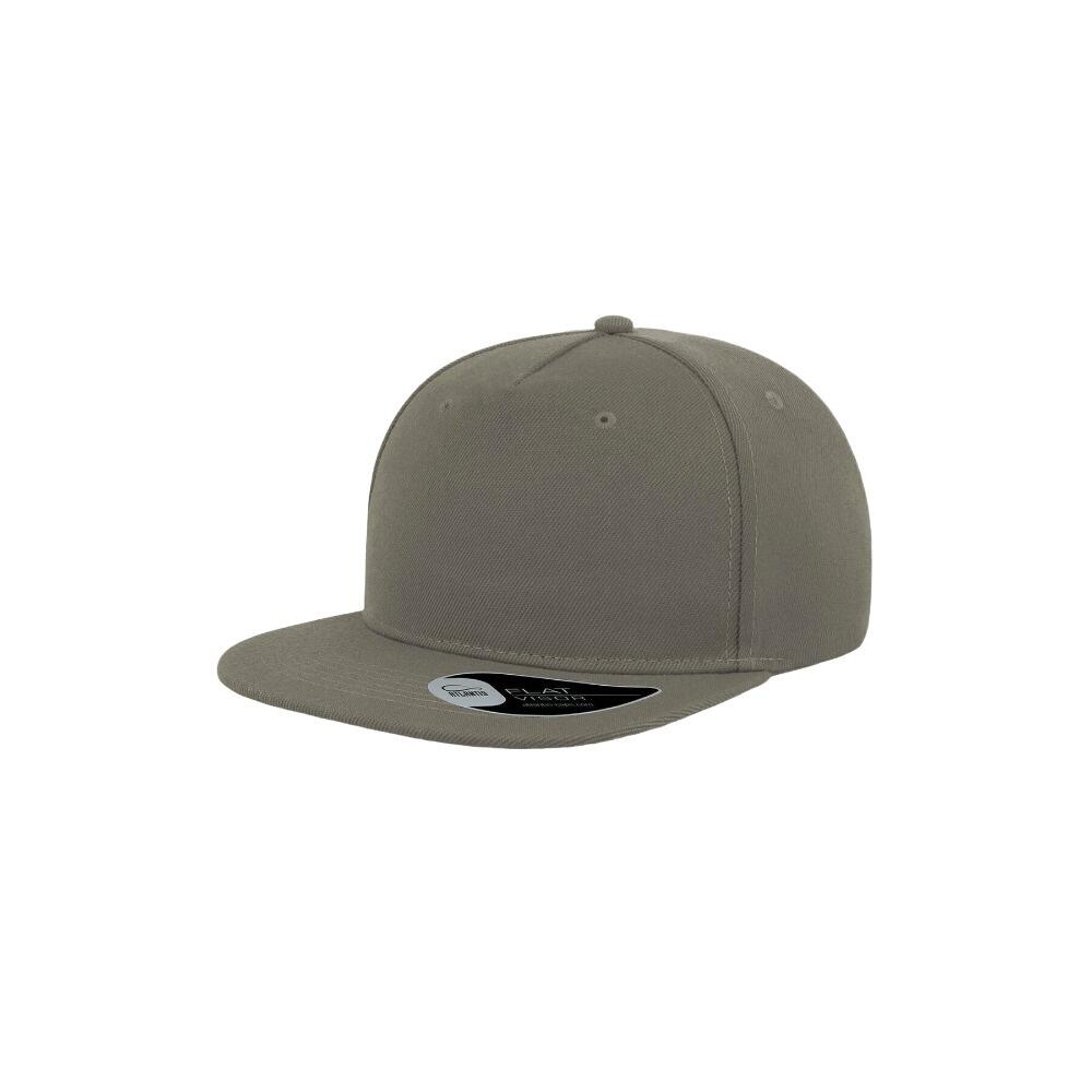 Cappello a visiera piatta misto (grigio)