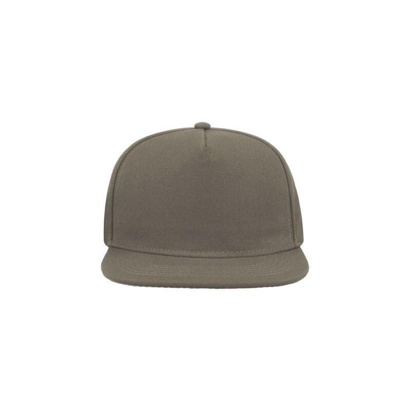 Flat Visor 5 Paneel Kappe Damen und Herren Grau