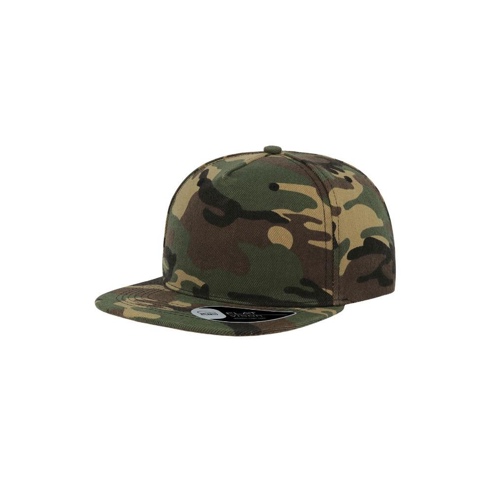 Mixed flat peak cap (Khaki)