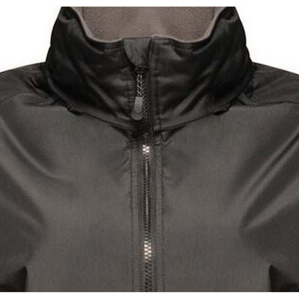 Womens/Ladies Dover Fleece Lined Bomber Jacket (Black) 3/4