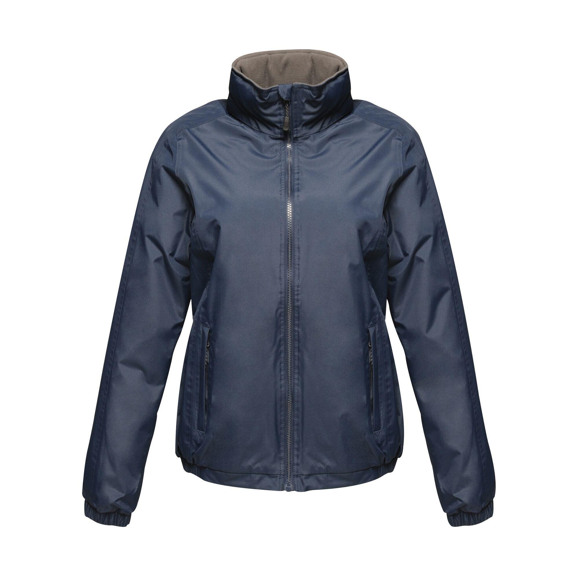 Womens/Ladies Dover Fleece Lined Bomber Jacket (Navy) 1/4