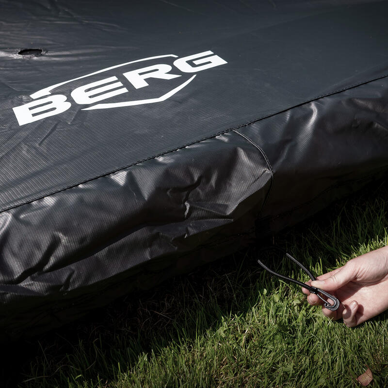 Afdekhoes Extra 380 cm zwart voor ronde trampoline