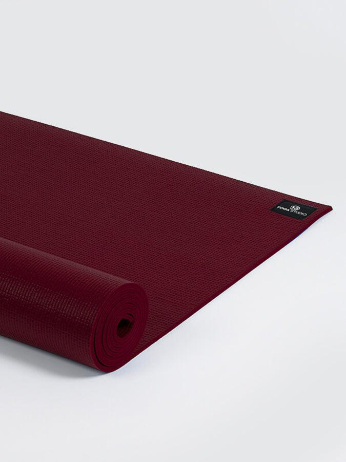 The Yoga Studio Sticky Yoga Mat 6mm - Raspberry 3/4