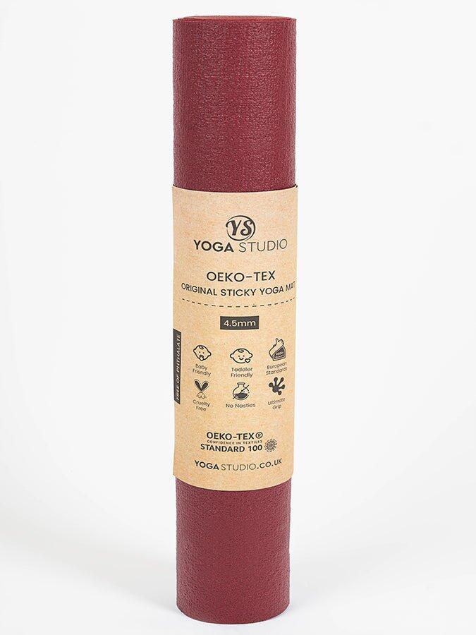Yoga Studio Oeko-Tex Extra Long Yoga Mat 4.5mm - Berry Red 4/5