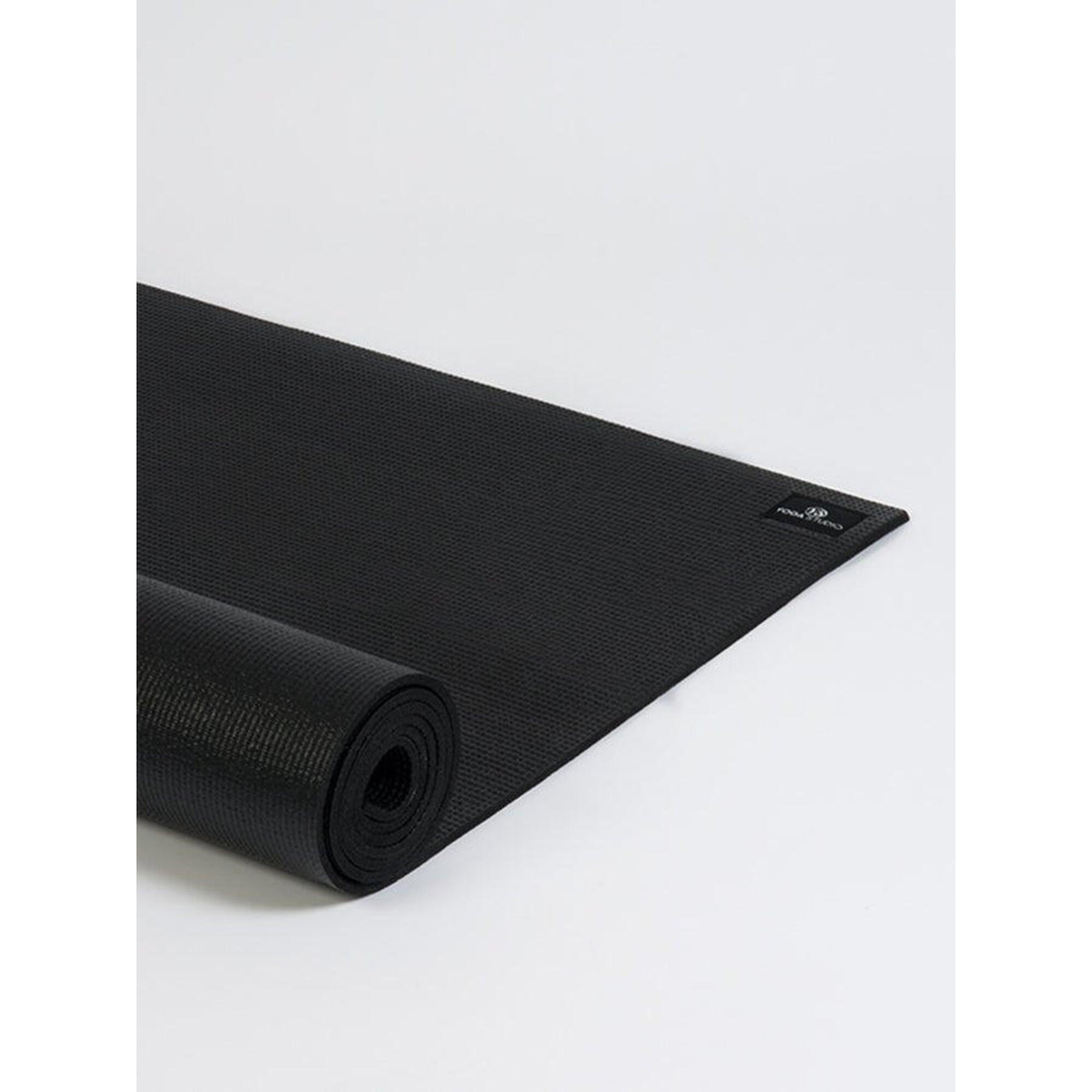 The Yoga Studio Sticky Yoga Mat 6mm - Black 3/4