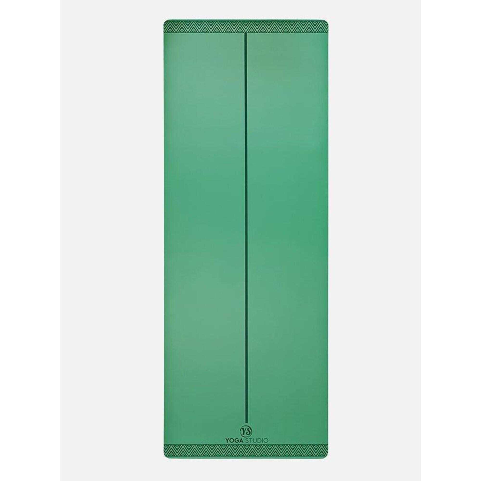 Yoga Studio The Grip Alignment Mat (4mm) - Green 1/4