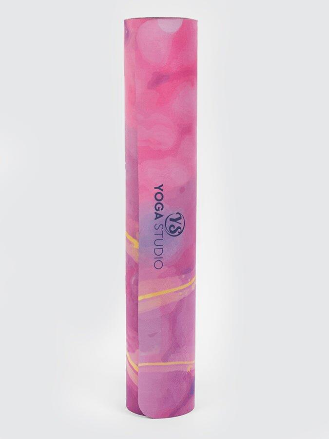 Yoga Studio Vegan Suede Microfiber Yoga Mat 4mm - Pink Marble 5/5