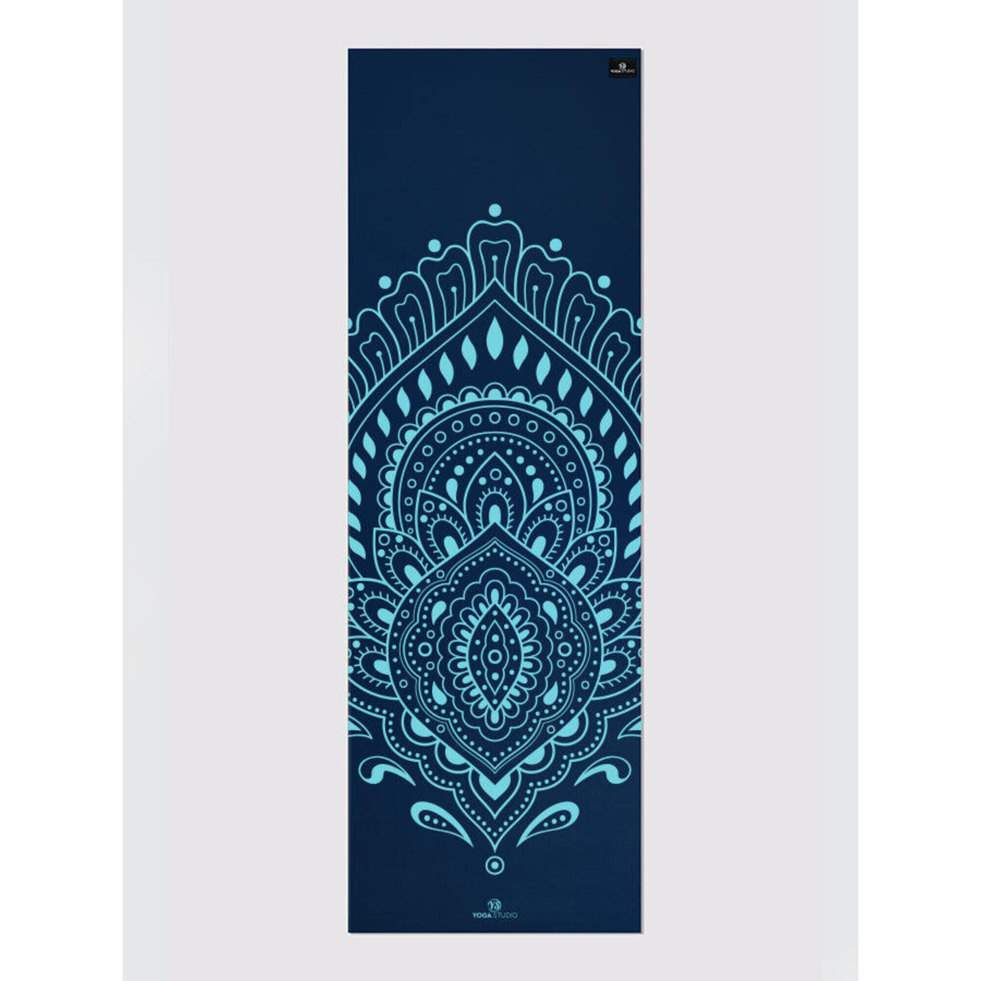 YOGA STUDIO The Yoga Studio Designed Mats 6mm - Navy Blue Mat Mysterious Peacock